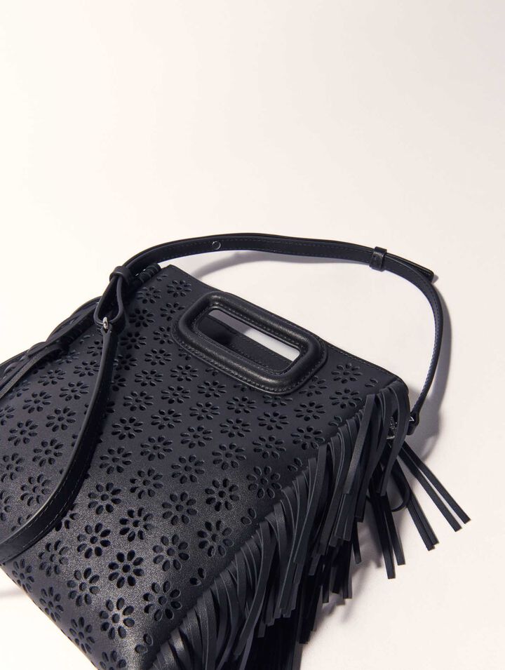 Tasche M aus perforiertem Leder