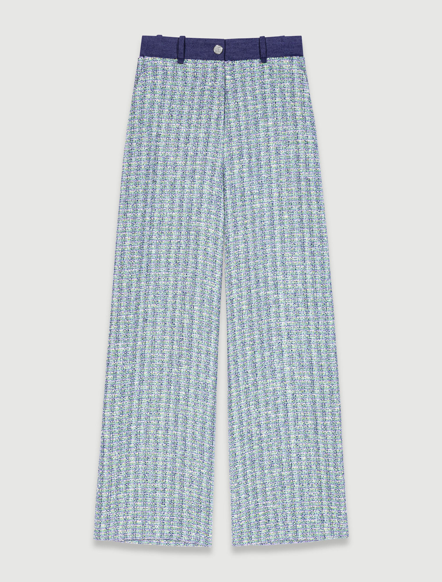 Weite Tweed-Hose