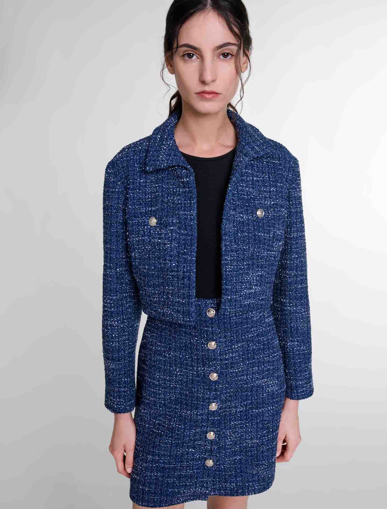 2-in-1 Tweed-Kleid