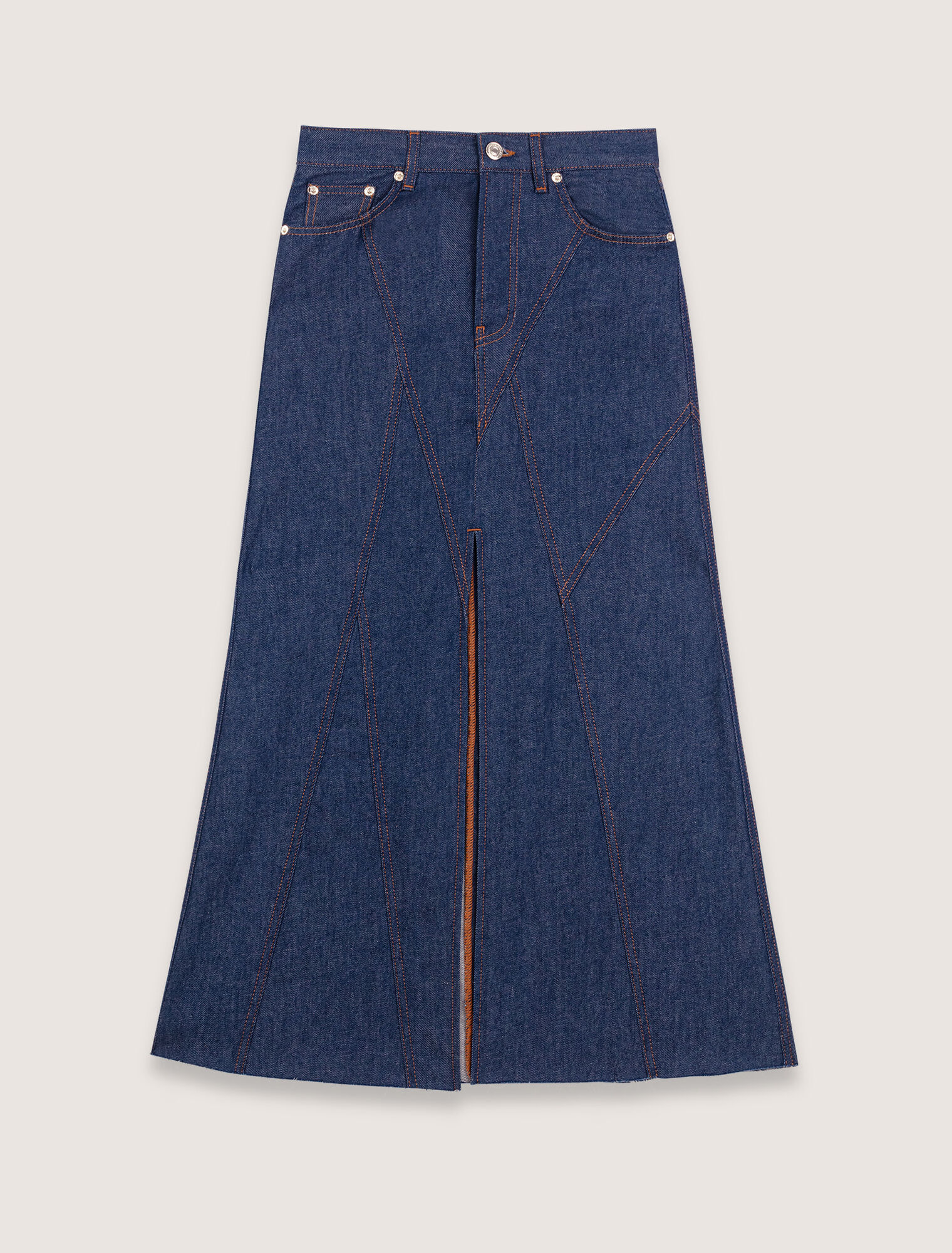 Langer Jeansrock