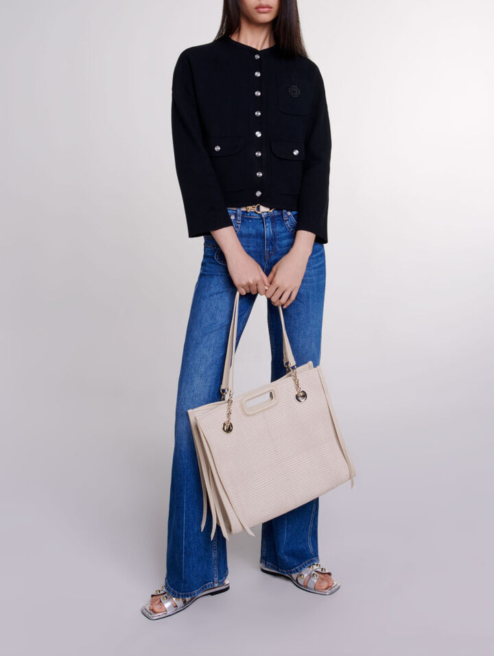 Kurzer Strick-Cardigan