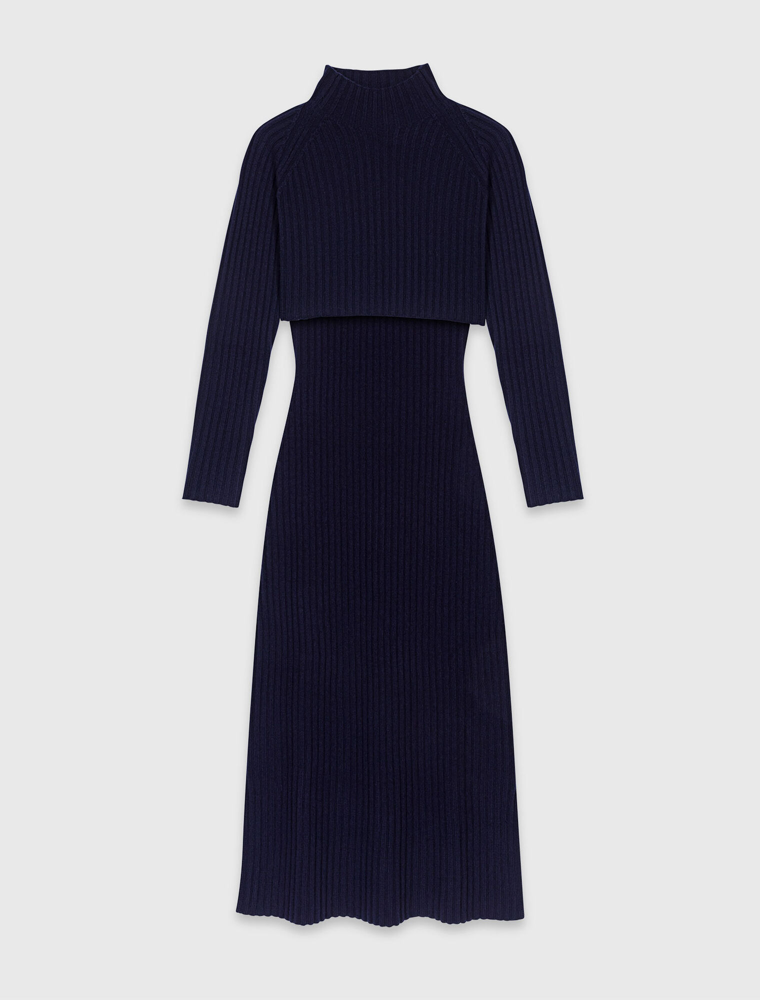 Strickkleid mit abnehmbarem Pulli