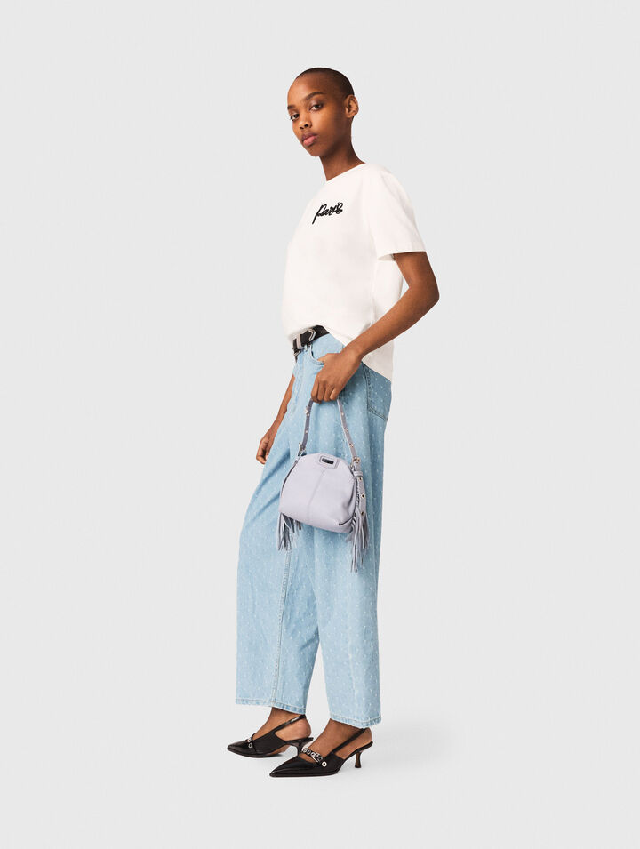 T-Shirt mit gesticktem Paris-Logo