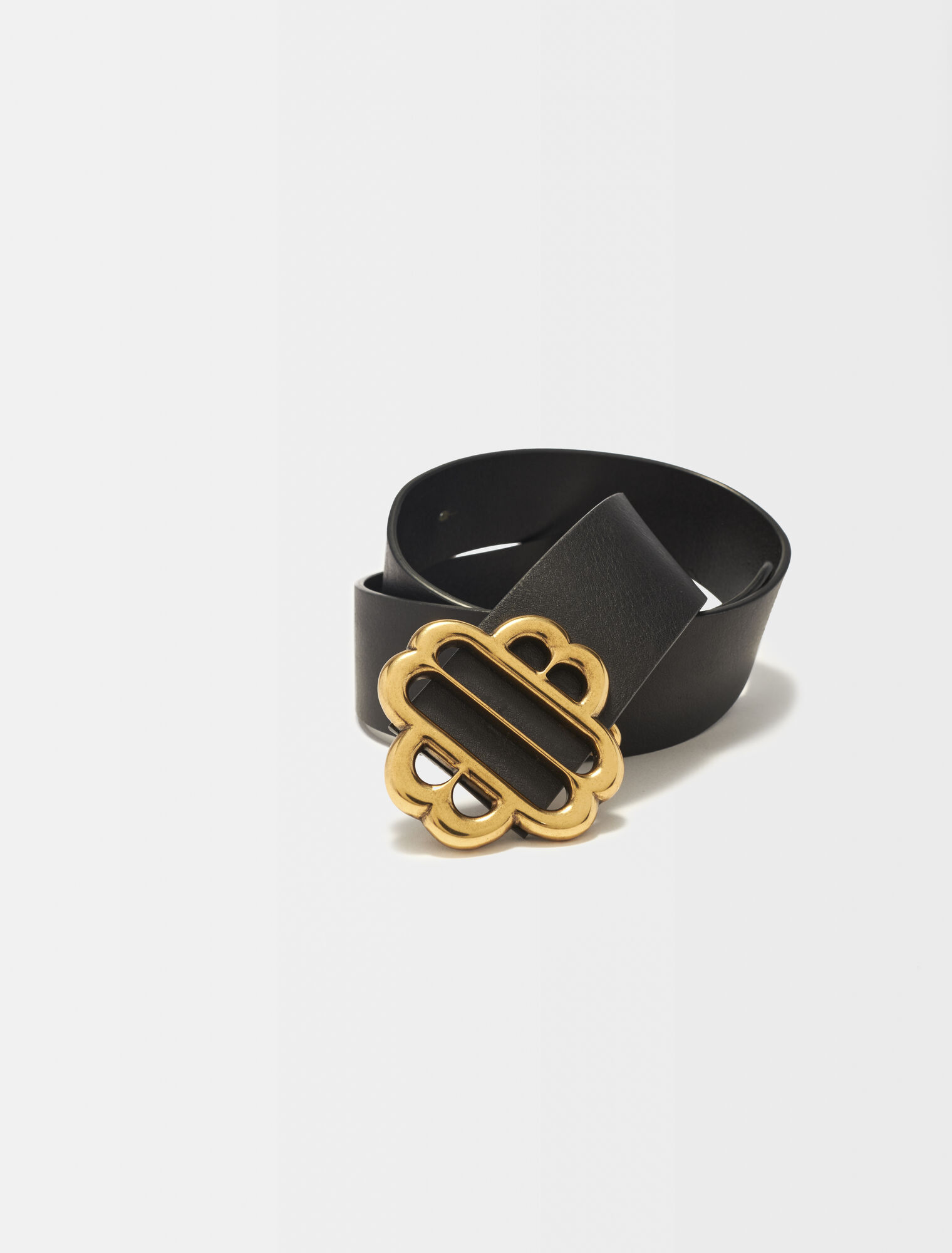 Lederg&uuml;rtel mit Clover-Logo