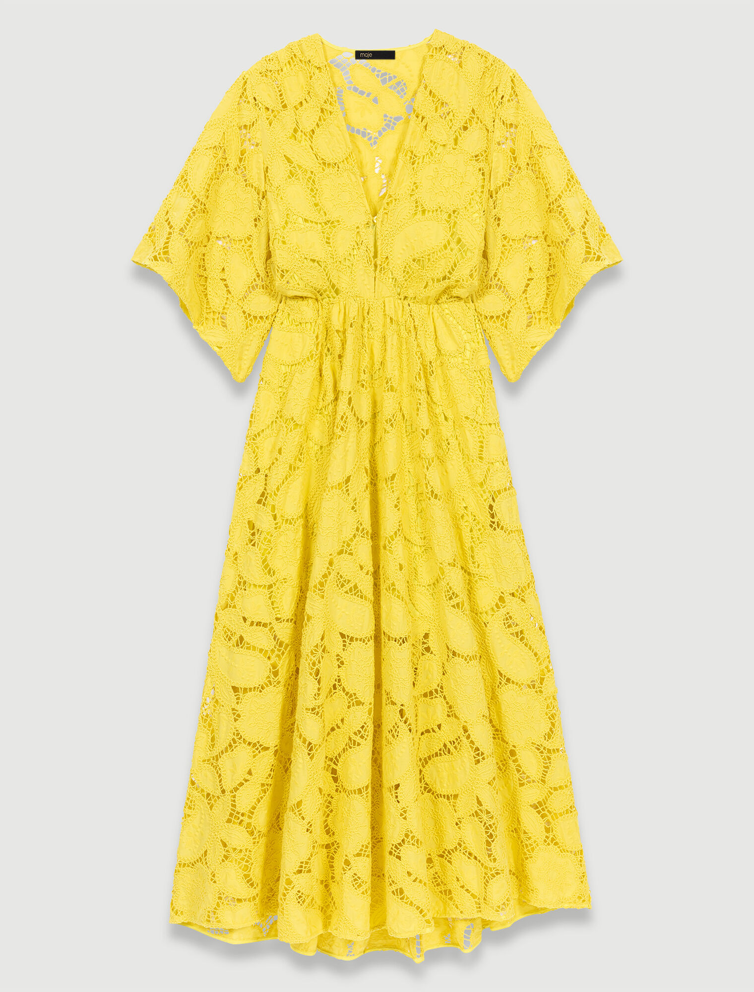 Langes Spitzenkleid