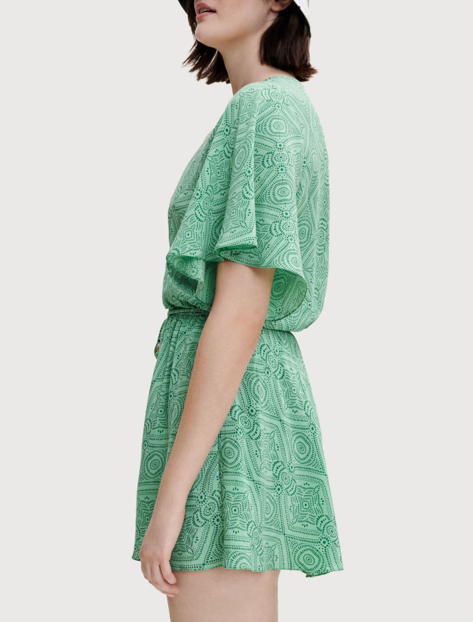Fließender Playsuit mit Print