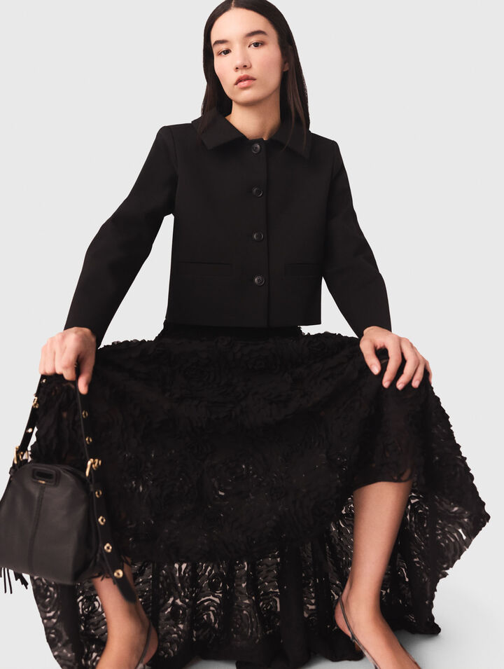 Langer Rock mit Stickereien