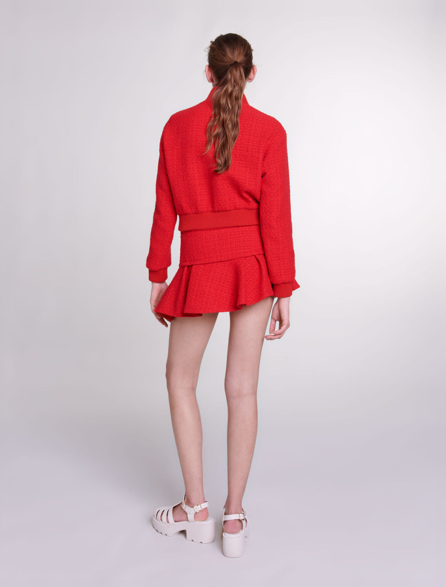 Kurzer Blouson aus Tweed