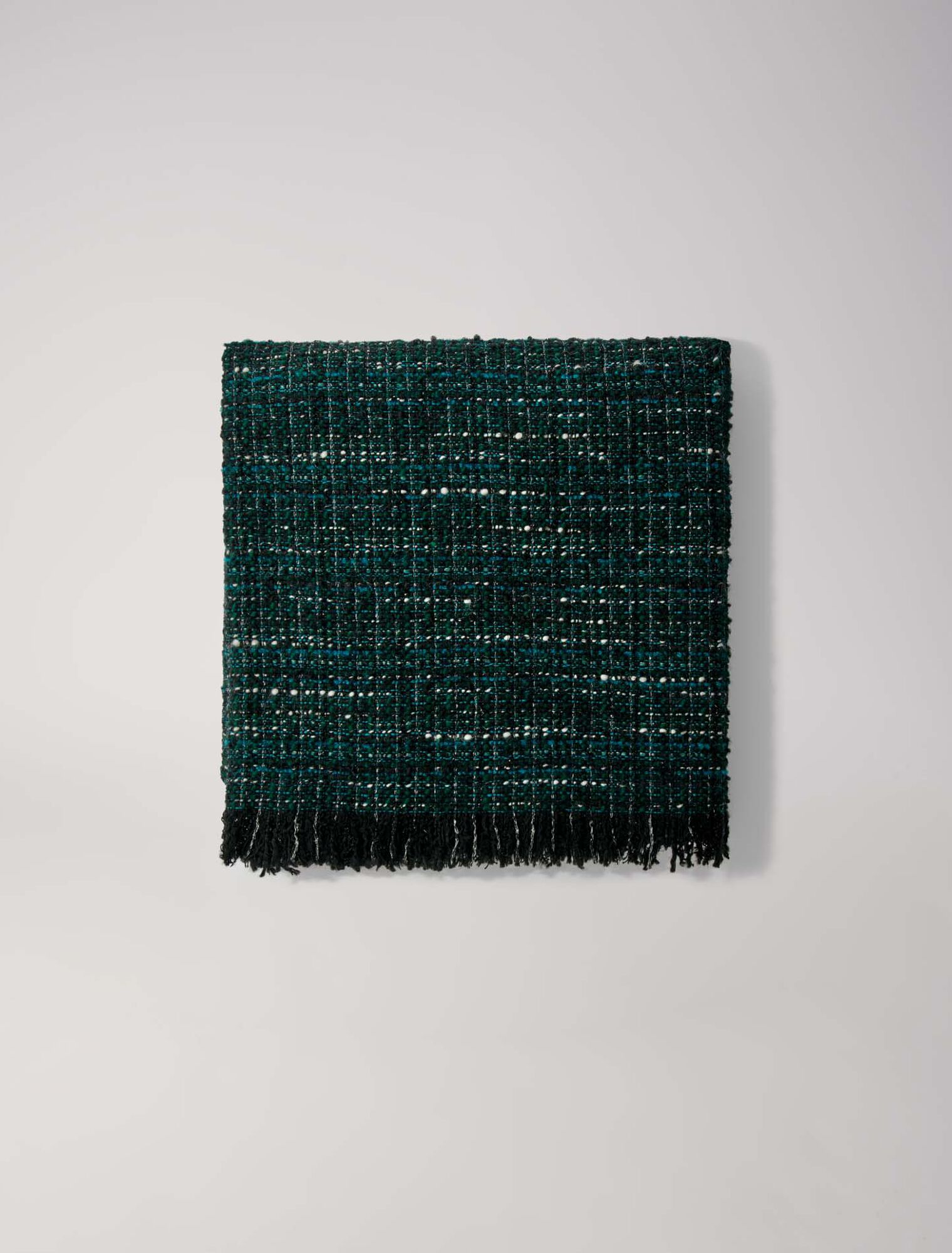 Poncho aus Tweed