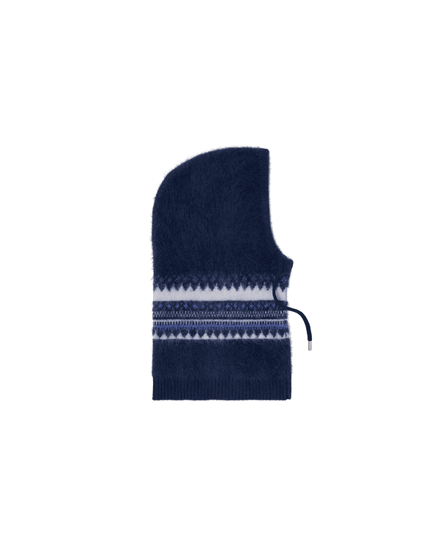 Woll-Balaklava mit Fair-Isle-Details