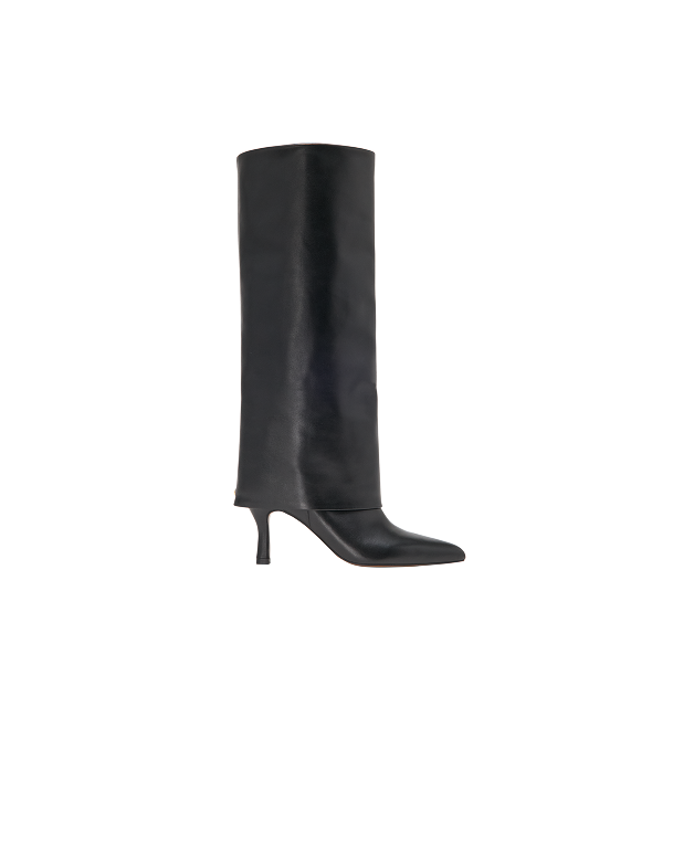 Lederstiefel mit Absatz