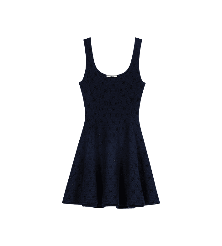 Kurzes Skaterkleid aus Jacquard