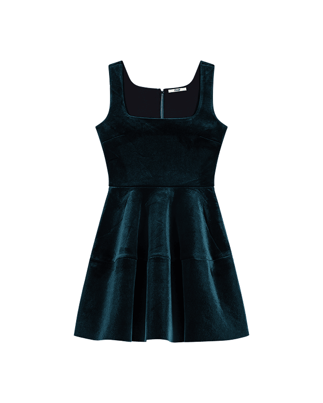 Samtiges Skaterkleid