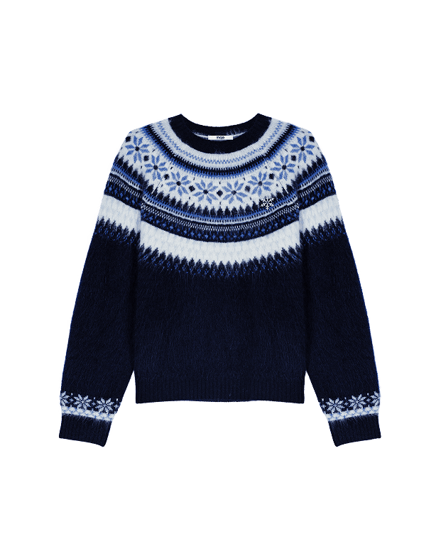 Jacquard-Strickpullover