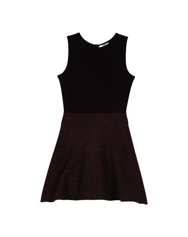 2-in-1 Tweedkleid mit Cape