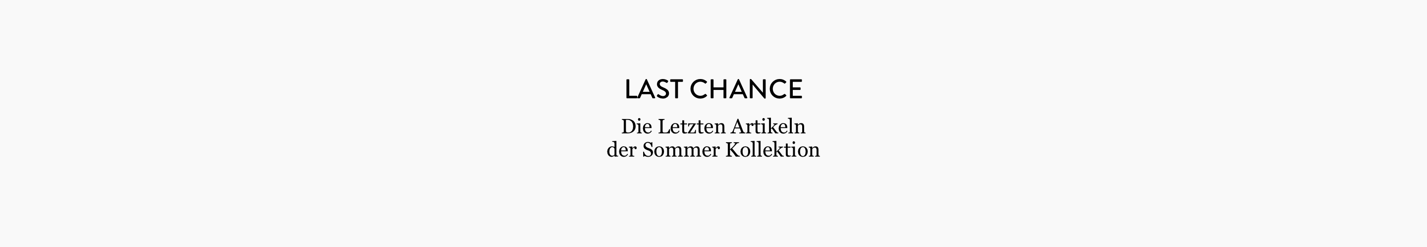 LAST CHANCE