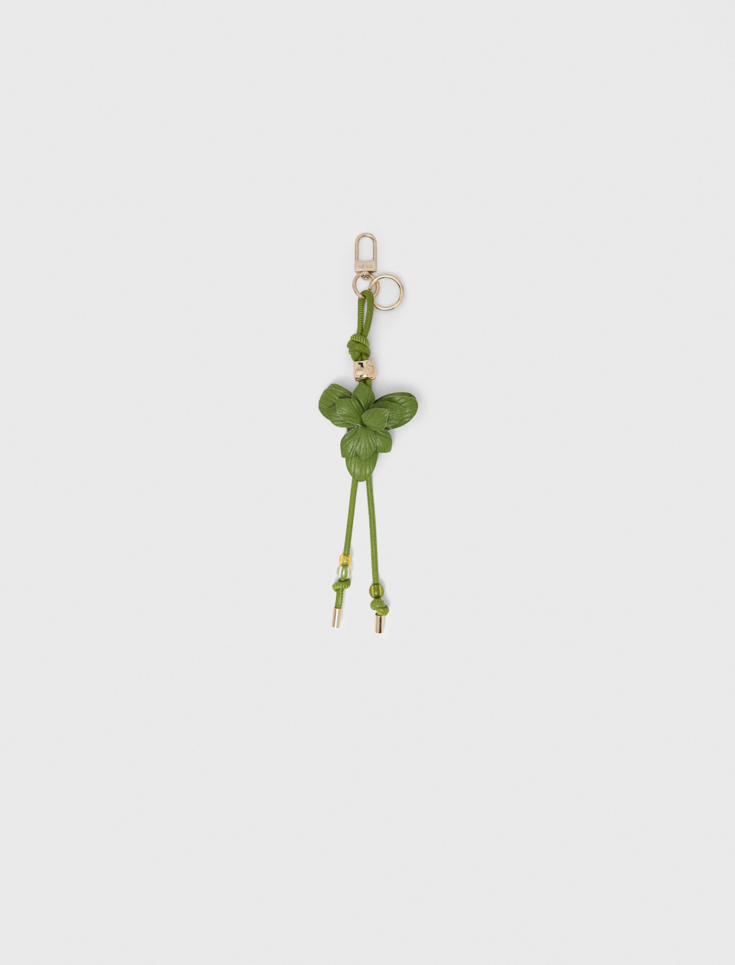 Blumenanhänger Mit Perlen - Grün - Maje
