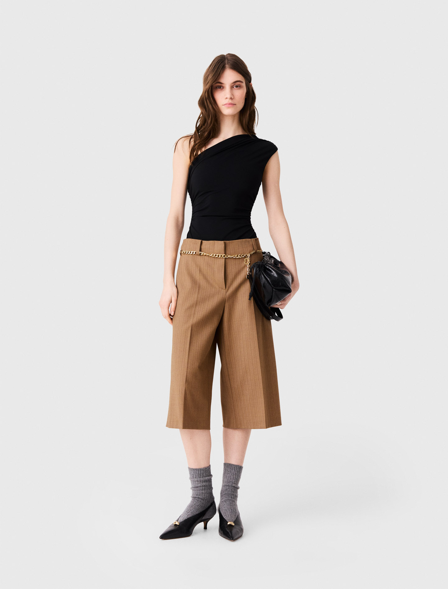 Asymmetrischer Body - Schwarz - Größe 32 - Maje