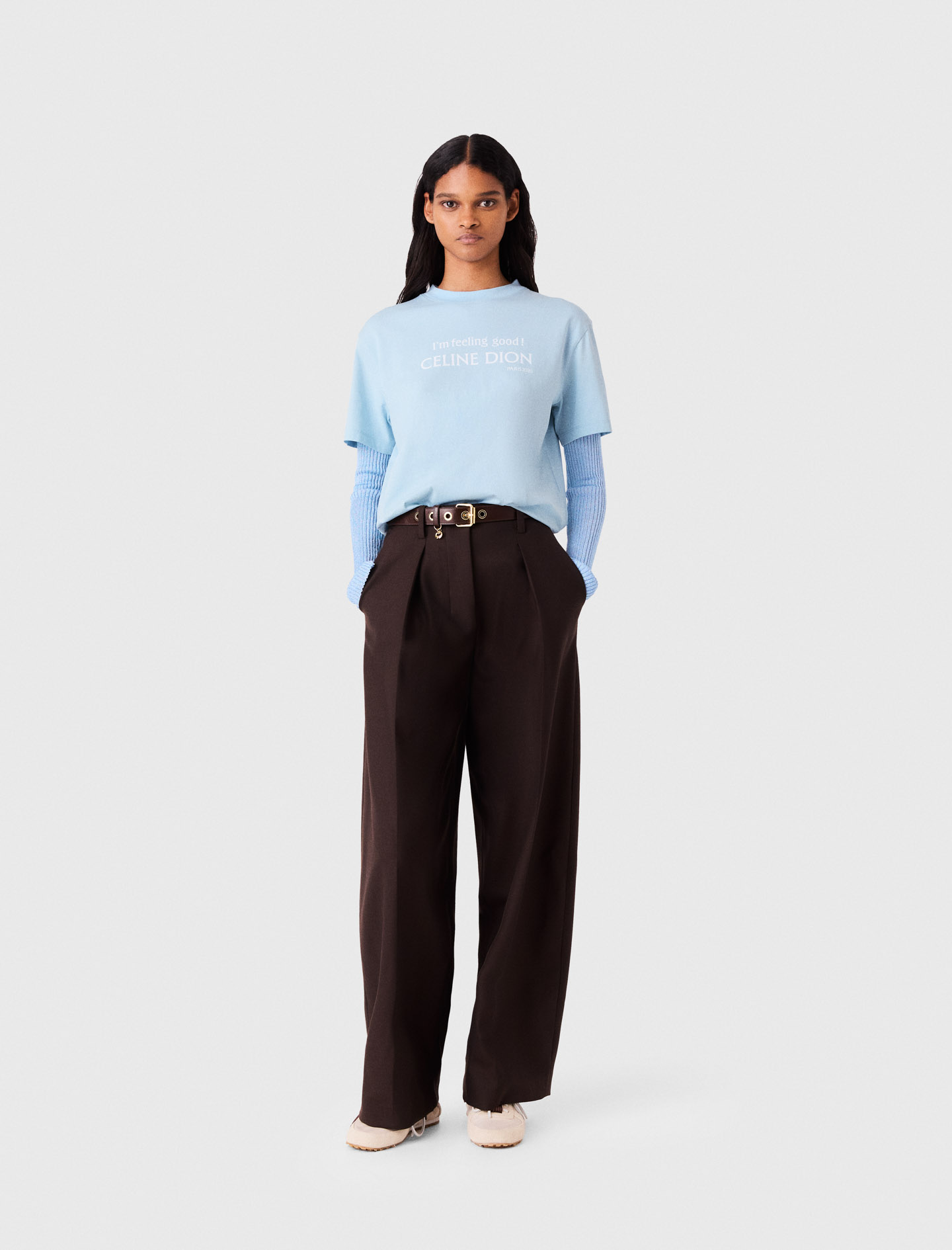 T-Shirt Maje X Céline Dion - Blau - Größe 34 - Maje