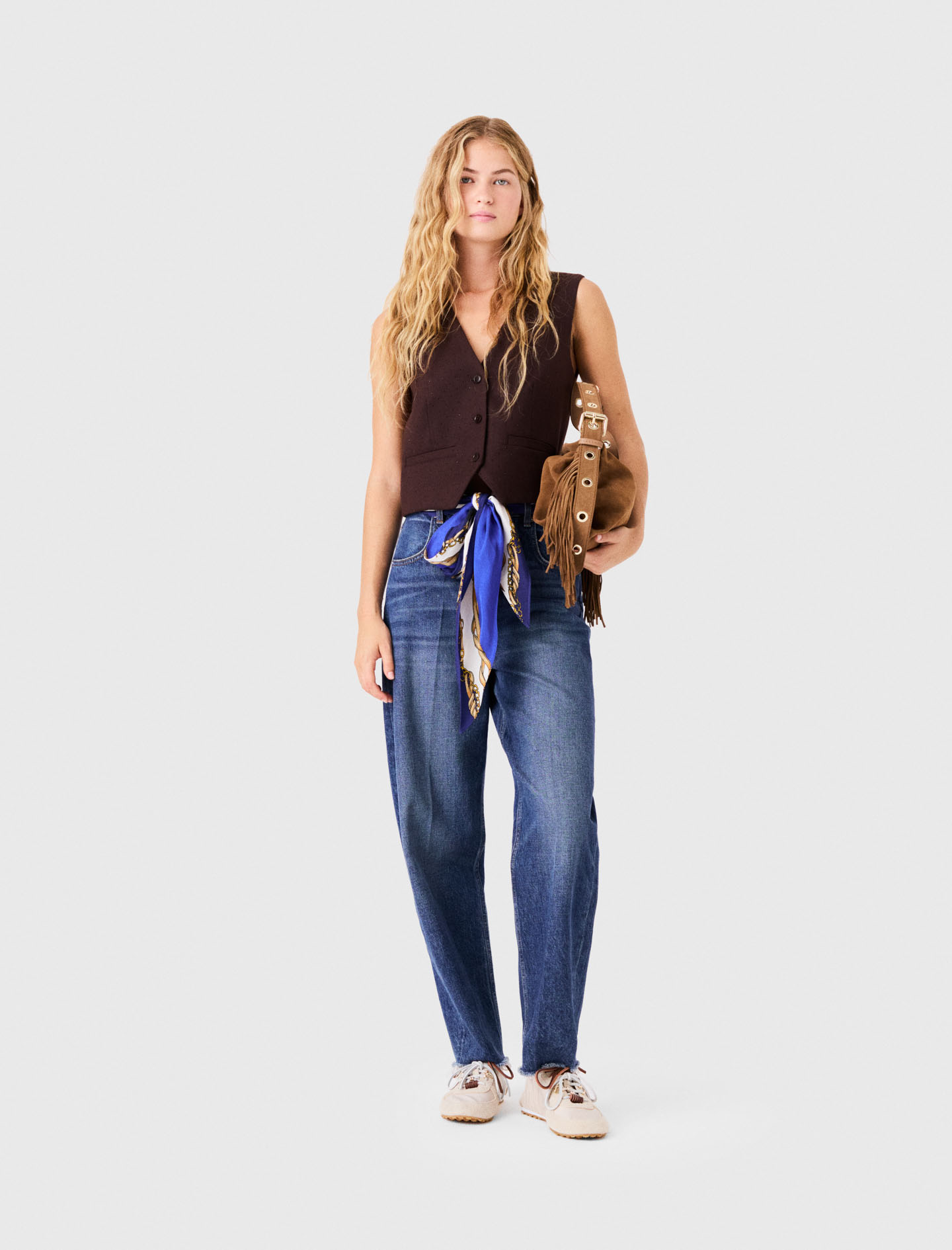 Karottenjeans Mit Twilly - Blau - Größe 38 - Maje