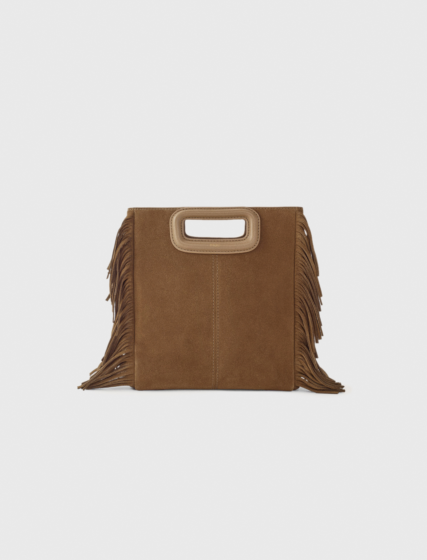 M Tasche Aus Wildleder - Kamel - Maje