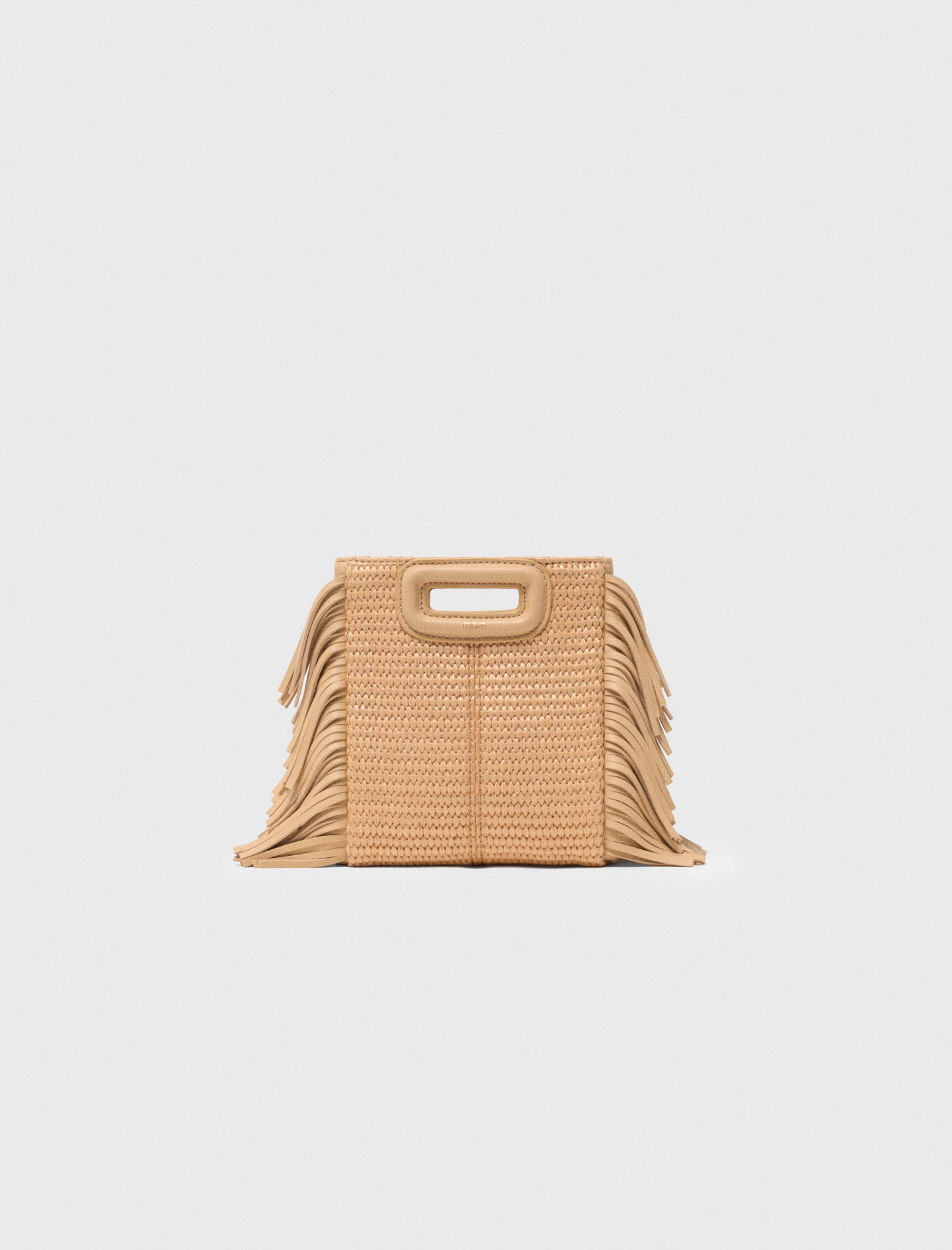 M Mini-tasche Mit Basteffekt - Beige - Maje