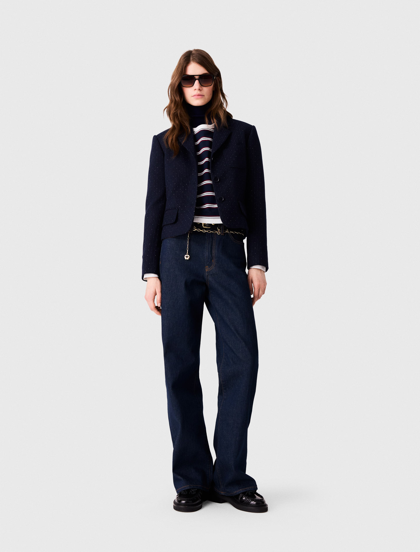 Kurzer Blazer - Marineblau - Größe 32 - Maje