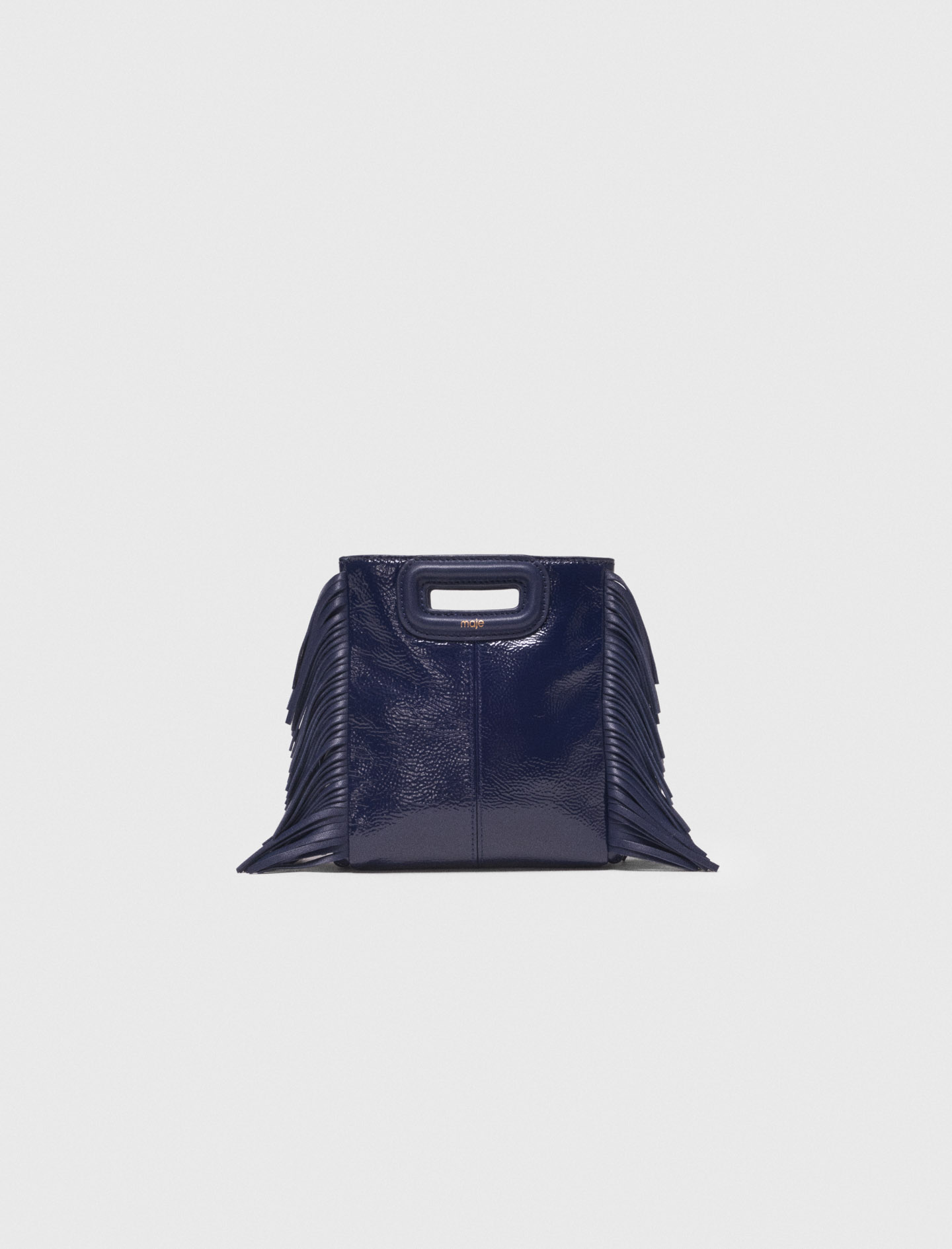 M Mini-tasche Aus Naplakleder - Marineblau - Maje