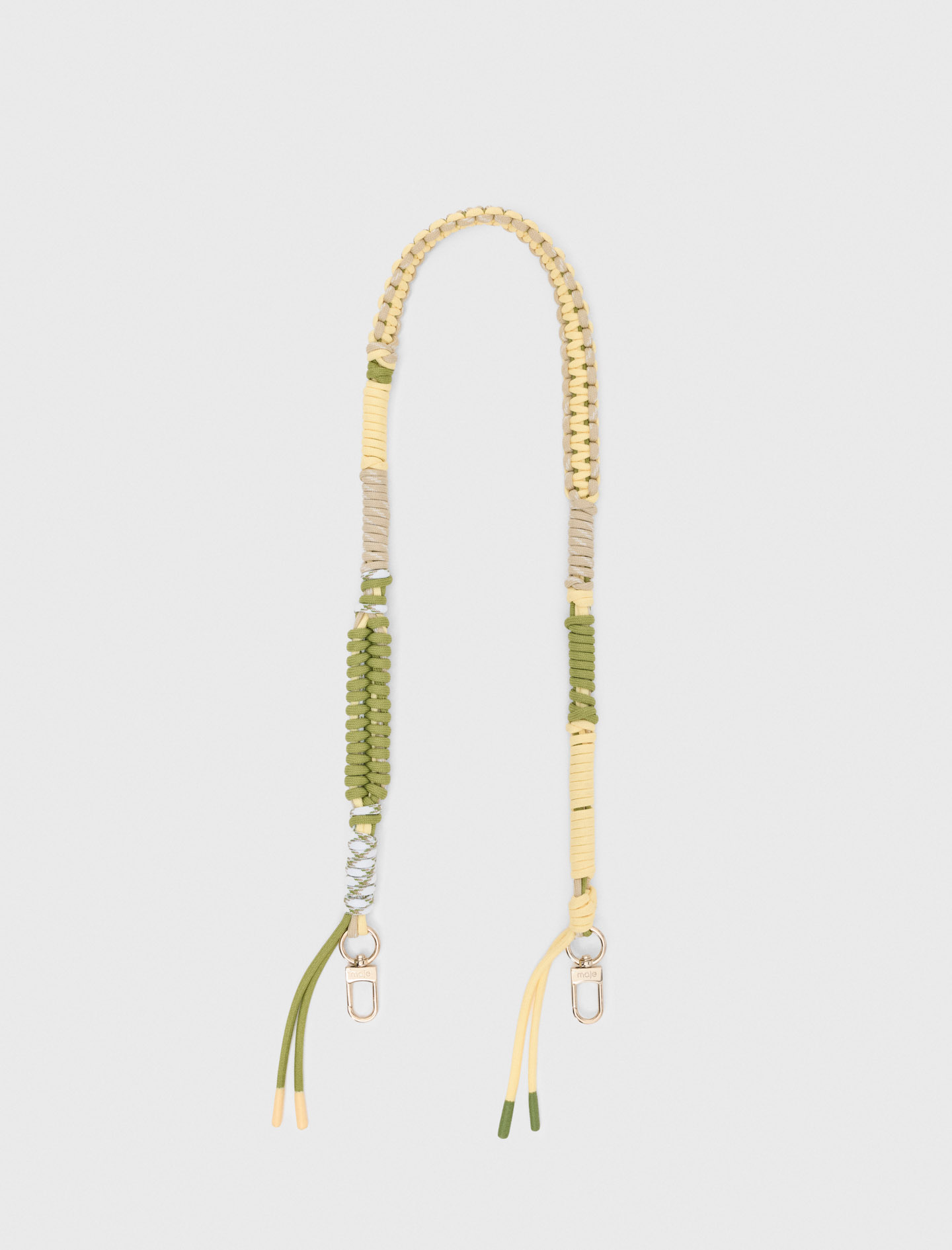 Geflochtener Strap, Bunte Kordeln - Gelb - Maje